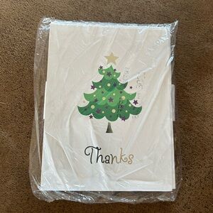 Festive Christmas Tree “Thanks” Card